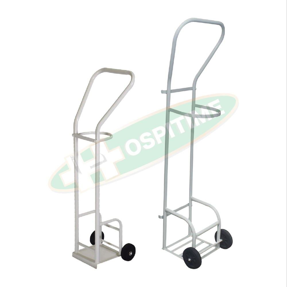 Mild Steel Hospitime Oxygen Cylinder Trolley - Small For B Type & Big For D Type, For Hospital