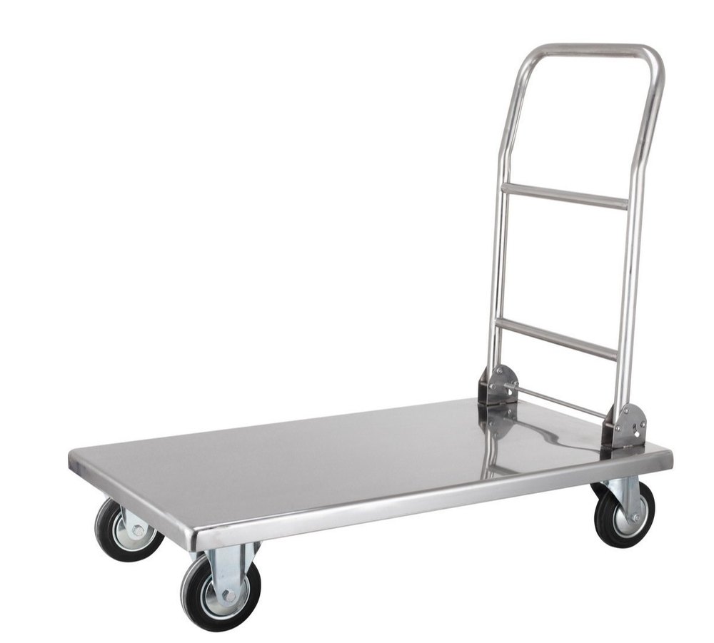 STANDARD Stainless Steel Cylinder Trolley, For Hospital