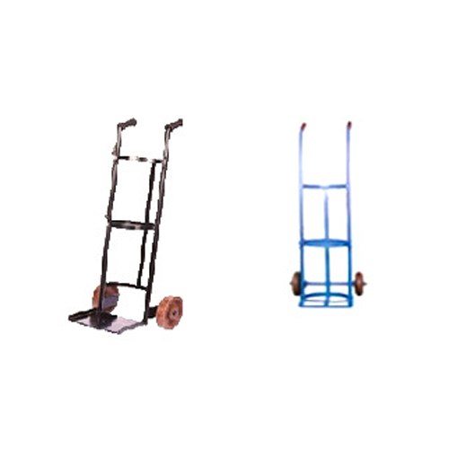 Mild Steel Double Gas Cylinder Trolley, For Hospital, Load Capacity: One Oxygen and One LPG