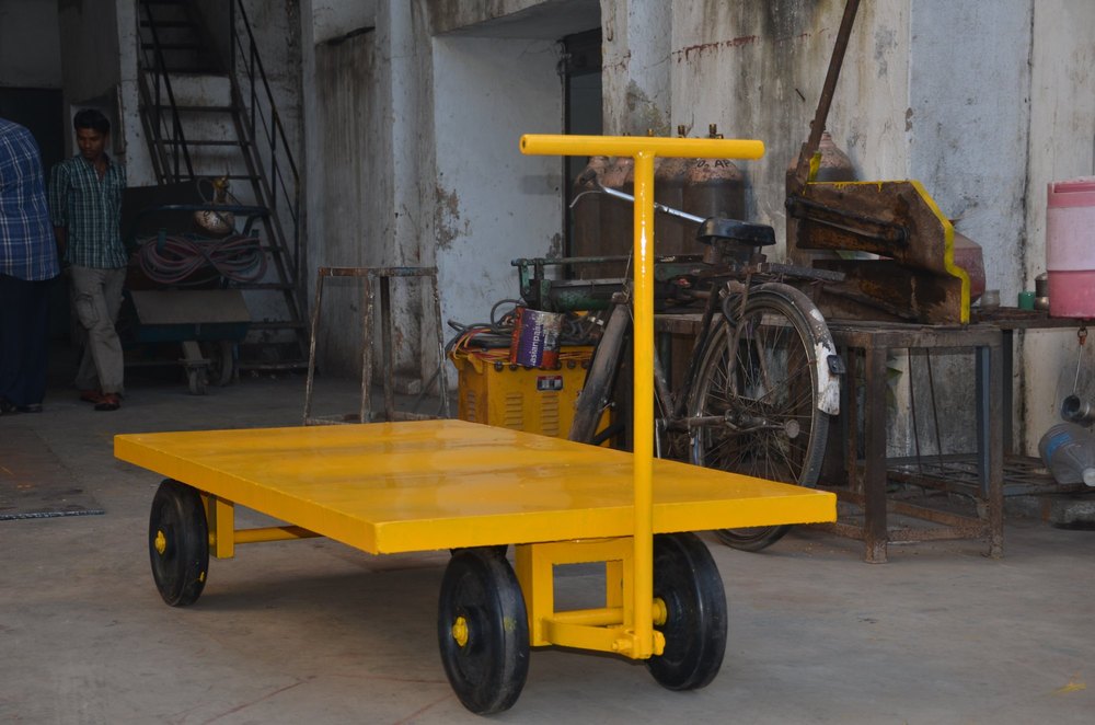 S.P Engineers Mild Steel TURN TABLE TROLLEY., For Hospitals