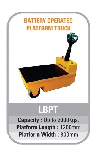 Lucrative Mild Steel Battery Operated Platform Truck, Model Name/Number: Lbpt, Load Capacity: Upto 2000 Kgs