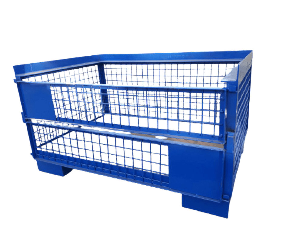 Non Edible Industrial Mild Steel Pallet Box, Capacity: 500 Kg