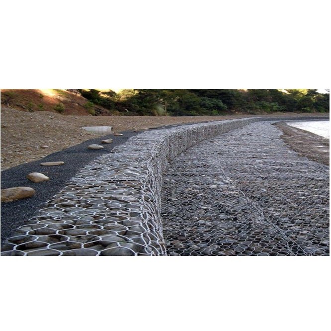 SS302 Galvanised River Bank Protection with Gabions, Surface Finish Coating: Pvc, Zinc., Packaging Type: Roll