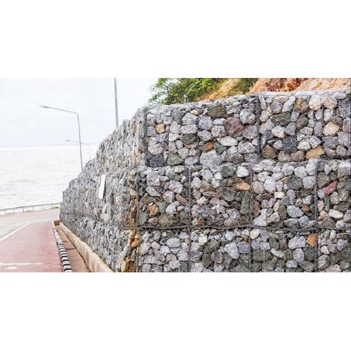 G.l. Galvanized Welded Wire Gabion, For Infra Structure / Landscaping, Size: 75mm X 75mm