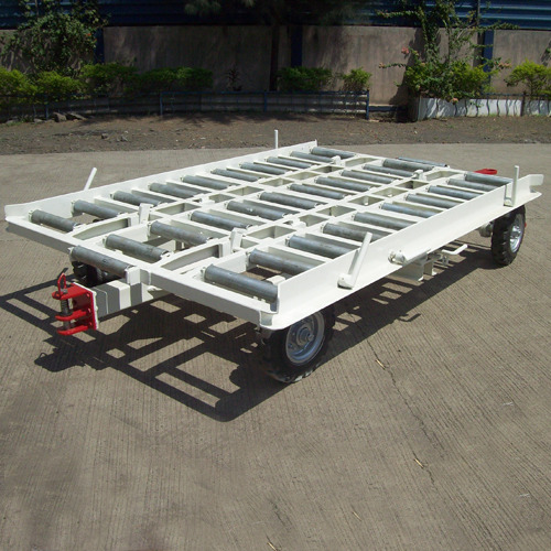 White Container And Pallet Dolly