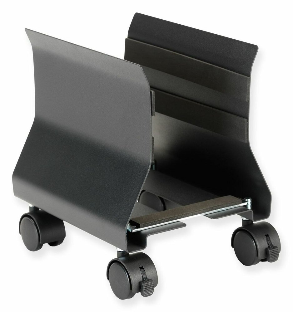 Black Four-Wheel CPU Trolley, For Industrial, Load Capacity: 100 Kg