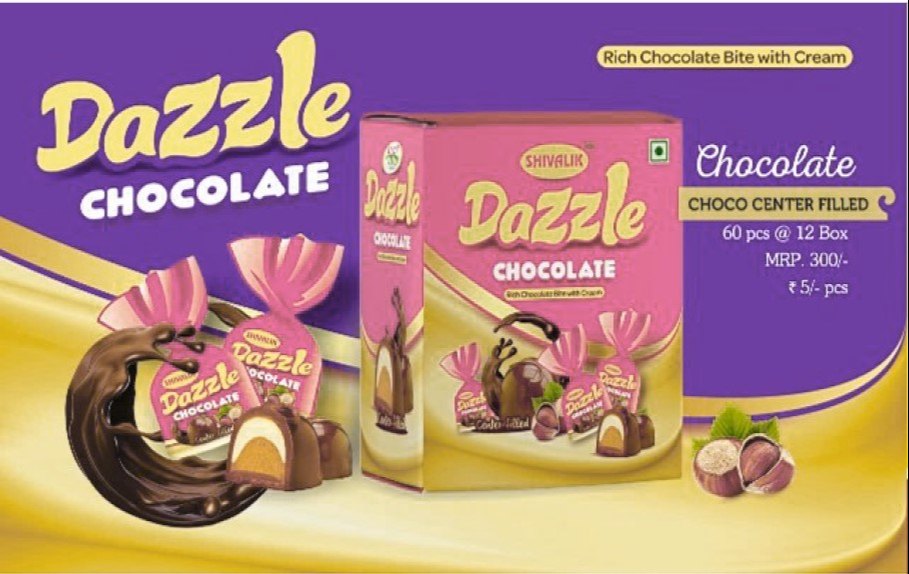 Dazzle Chocolate Center Filled Candy