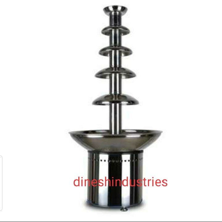 imported Round Stainless Steel Chocolate Fountain, Size: 5 Layer
