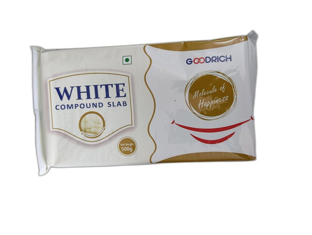 Good Rich Rectangular White Compound Chocolate Slab