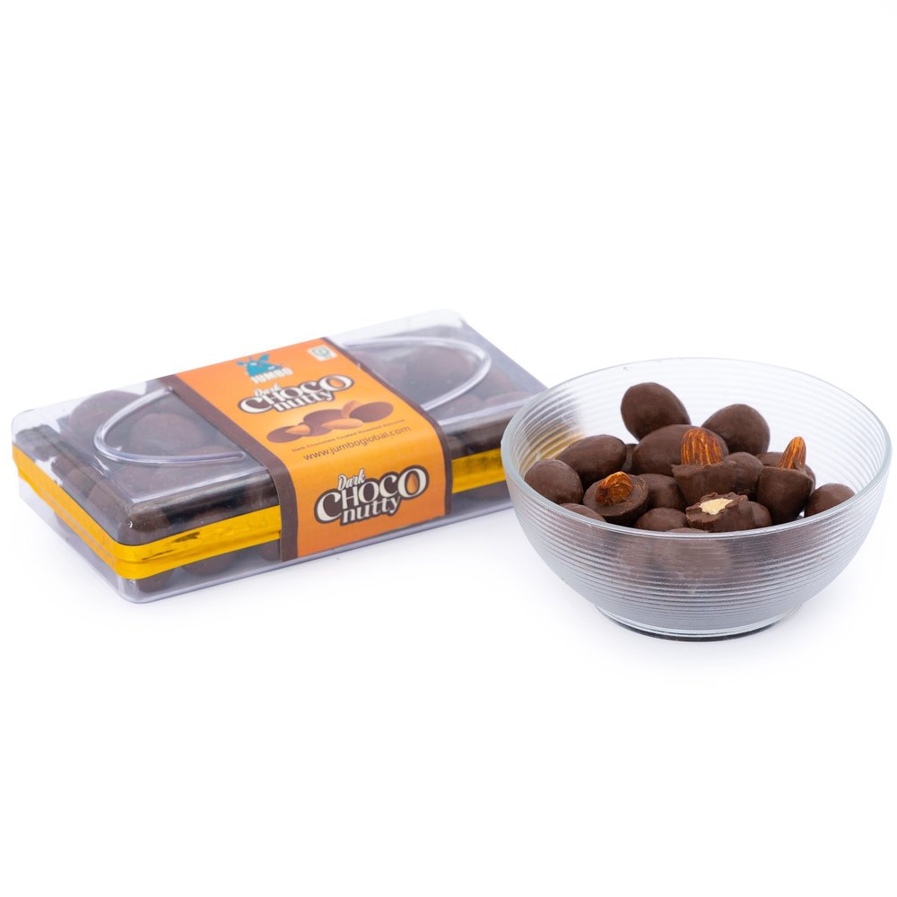 Jumbo Dark Choco Nutty, Dark Chocolate Covered Nutty Roasted Almonds, 175g Giftpack