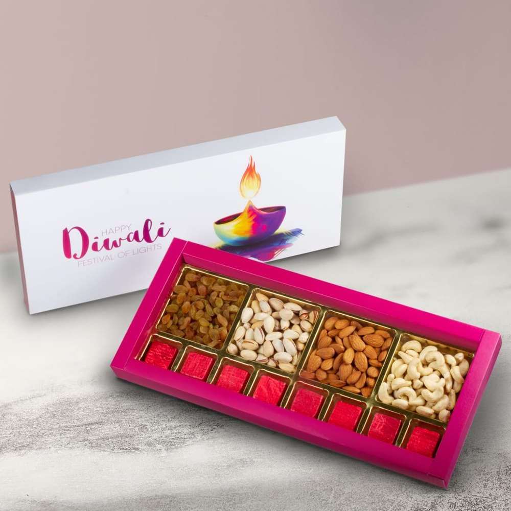 Home made Chocolate & Dry Fruit Boxes, Packing Type: Gift Box