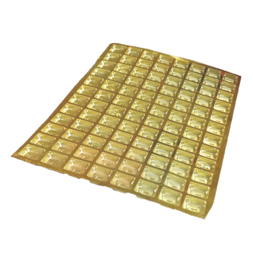 Rectanglular Disposable D2 96 Cavity Chocolate Blister Packing Tray