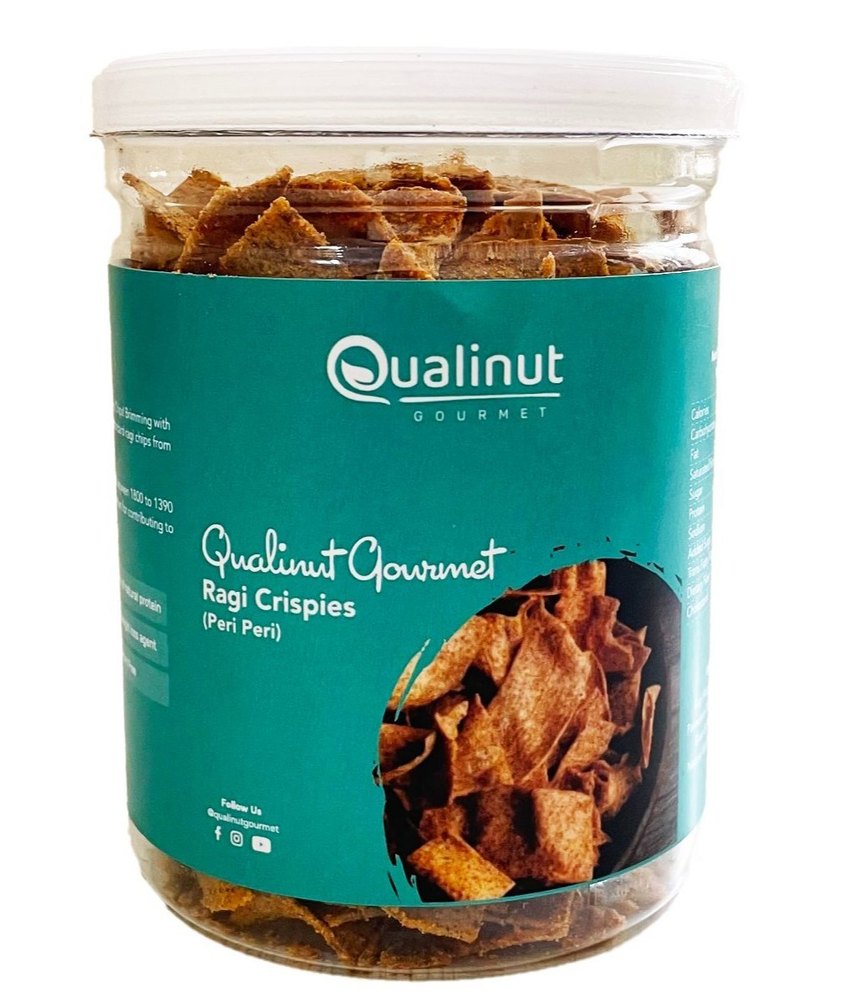 Peri Peri Qualinut Gourmet Ragi Crispies, Packaging Size: 200 Grams