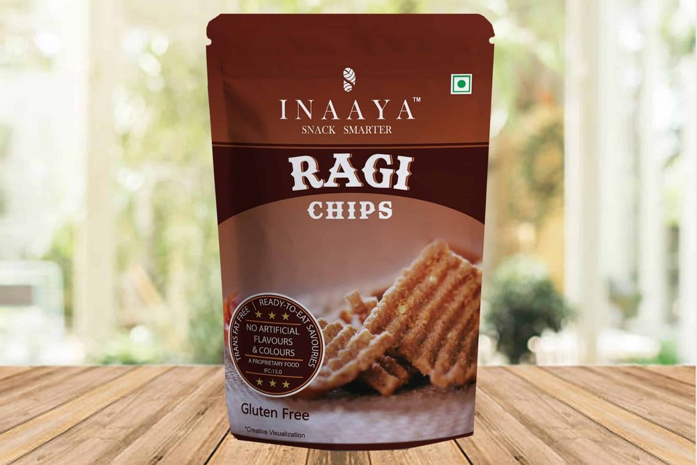 Inaaya Snack Smarter Ragi Chips, Packaging Type: Packet, Packaging Size: 150g