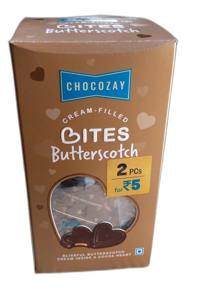 Heart 400g Chocozay Cream-Filled Bite Butterscotch Chocolate