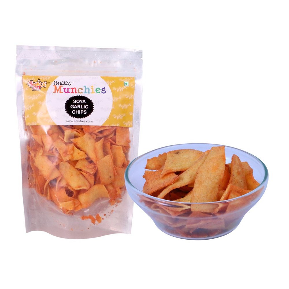 New Tree Soya Garlic Chips, Packaging Size: 150 Gram