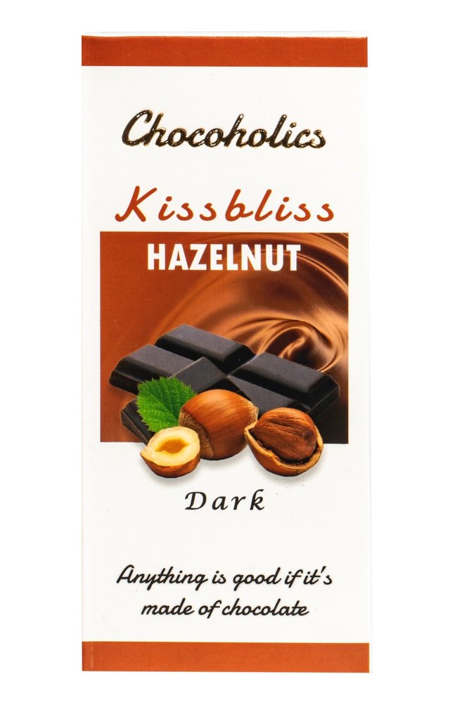 Black Bar Chocoholics Hazelnut Dark Chocolate