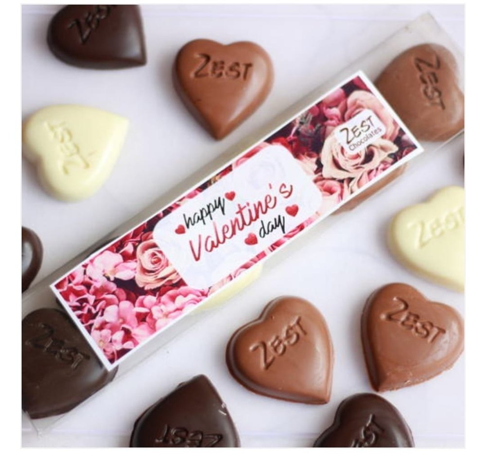 Zest Heart Valentine Day Chocolate Gift