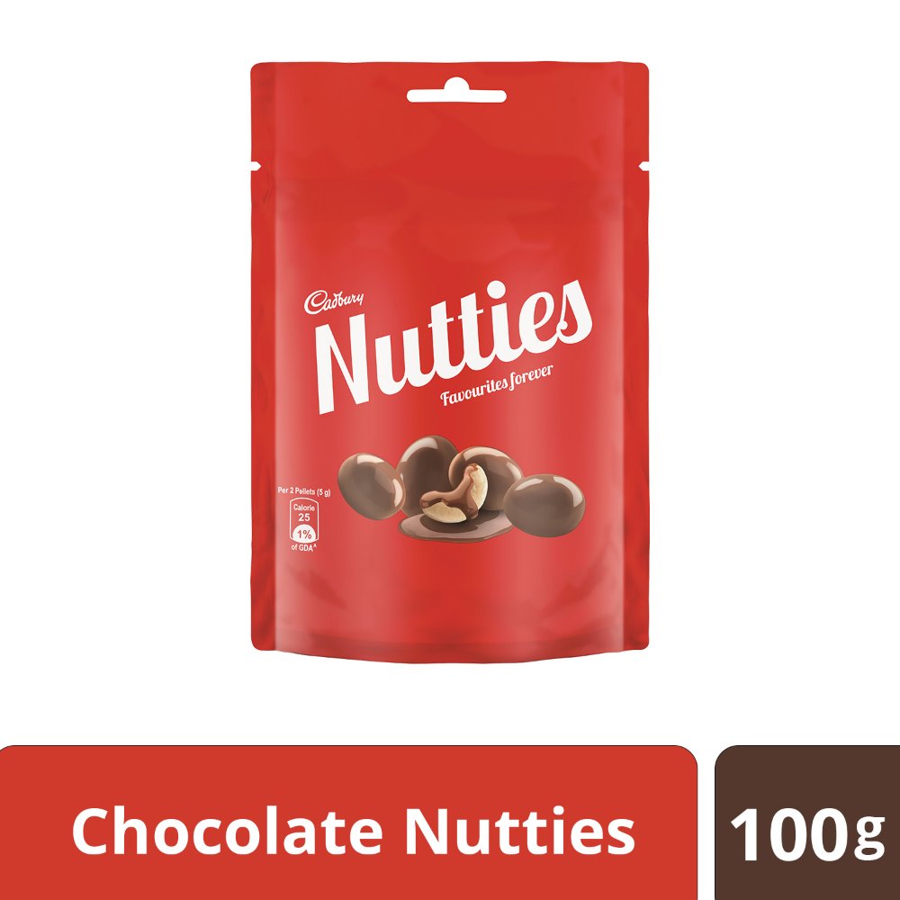 Cadbury Nutties Chocolate, 100g Pack