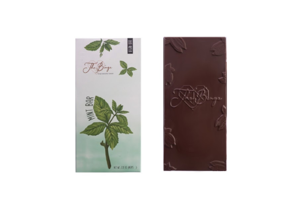 The Binge Rectangular Mint Flavored Dark Chocolate