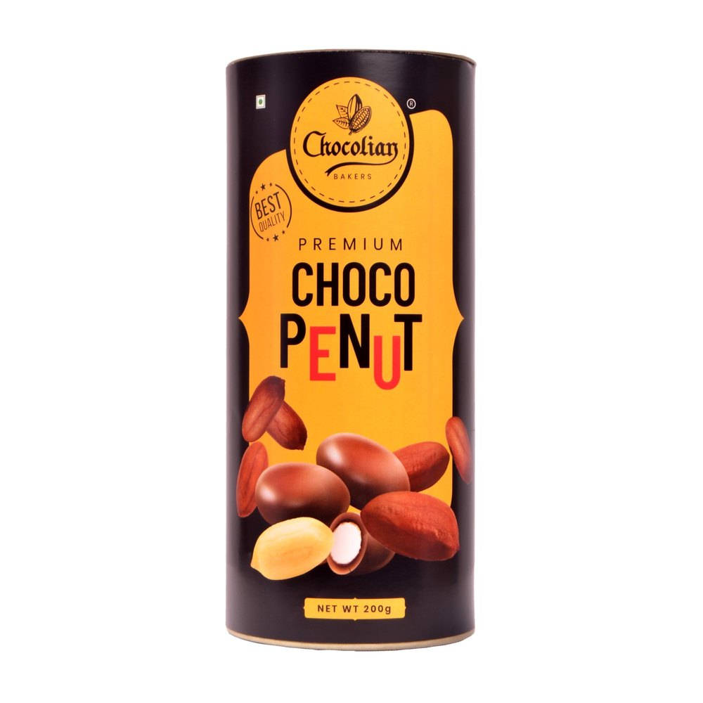 Chocolian Bakers Premium Chocolate Flavor Coated Dried Fruit Peanuts 200 GM