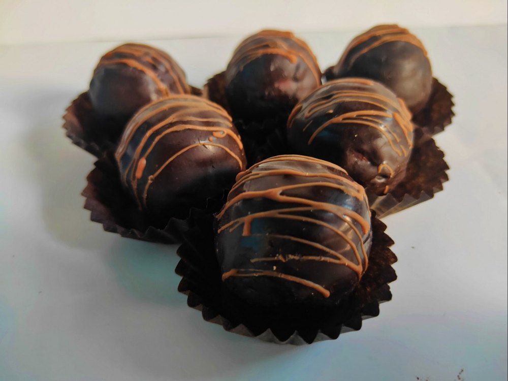 Round Handcrafted Dark Chocolate Truffle