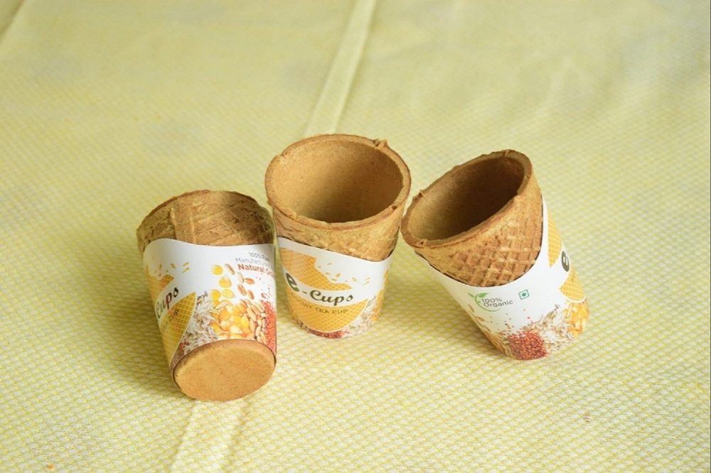 Brown 90 ml Edible Biscuits Tea Cup, For Restaurant, Packaging Type: Box