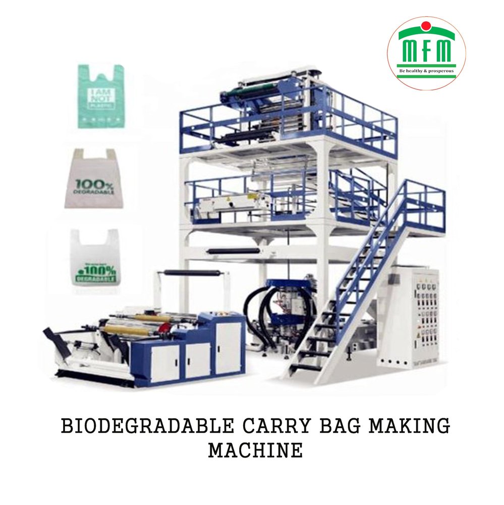 Fabric Biodegradable Carry Bag Making Machine img