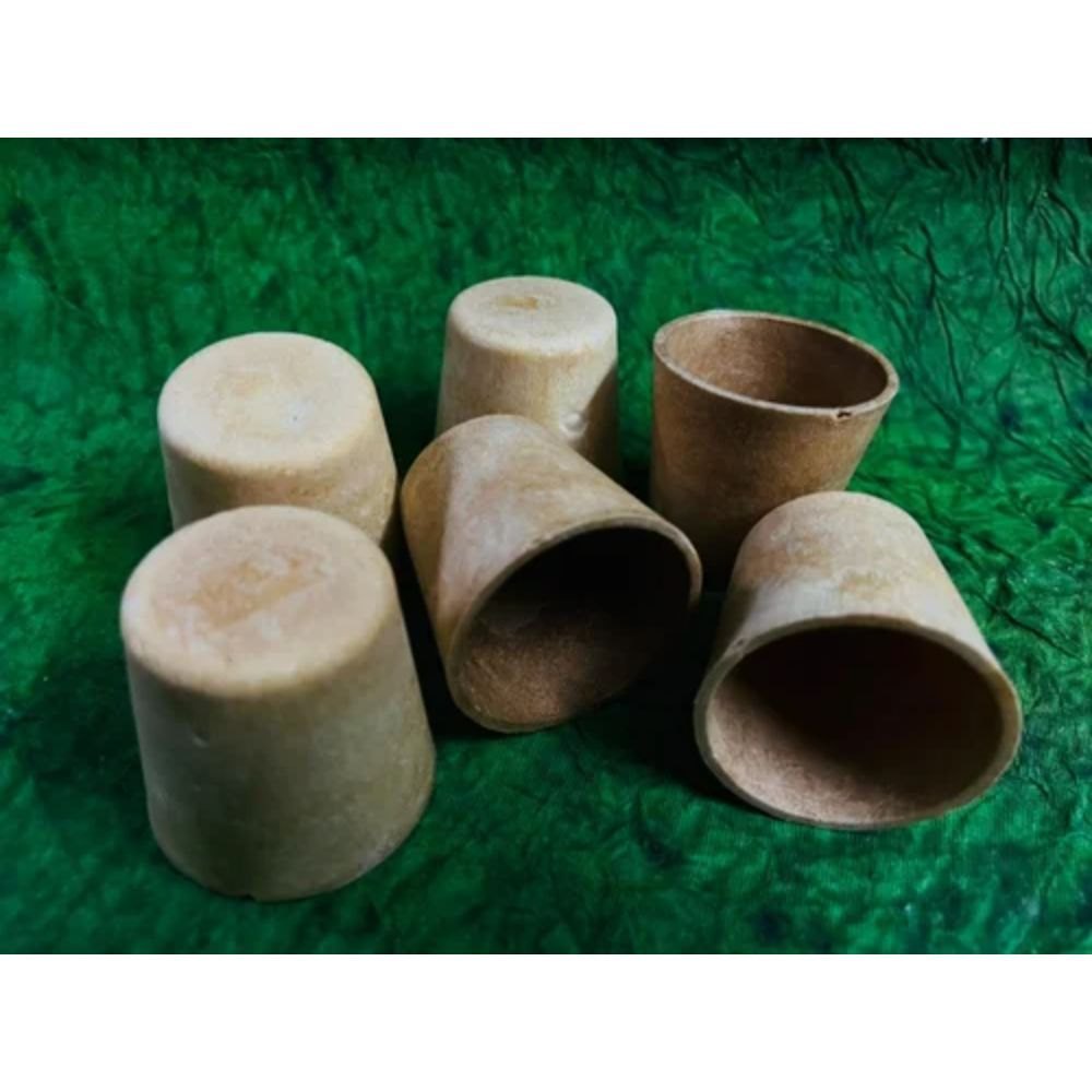 Round Brown Adrsya 65ml Edible Cup., For Tea Cup, Size: 4inch