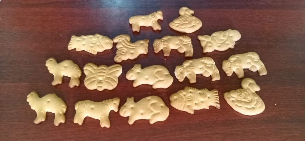 Sweet Animal Shaped Biscuits, Packaging Type: Packet img