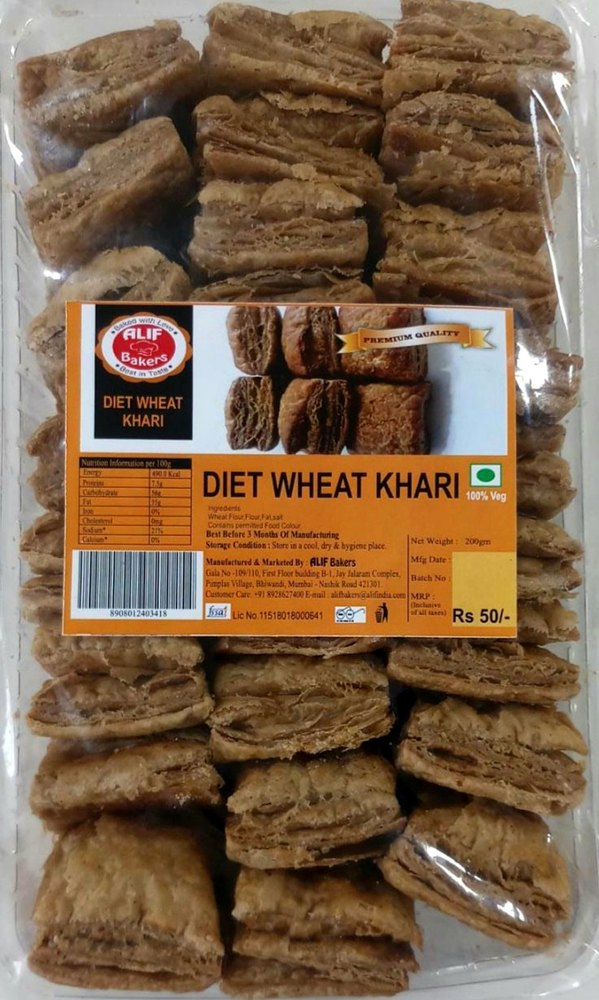 Flour Alif Bakers Diet Wheat Khari, Packaging Type: Packet, box