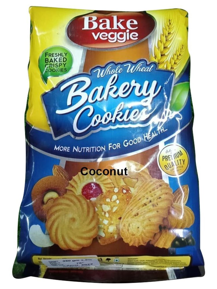 Bake Veggie Coconut Bakery Biscuits, Packaging Type: Packet img