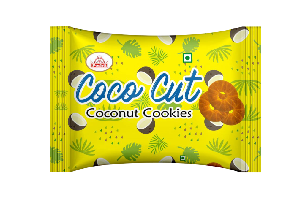 Coconut Cookies, Packaging Size: 60 Packets Per Box