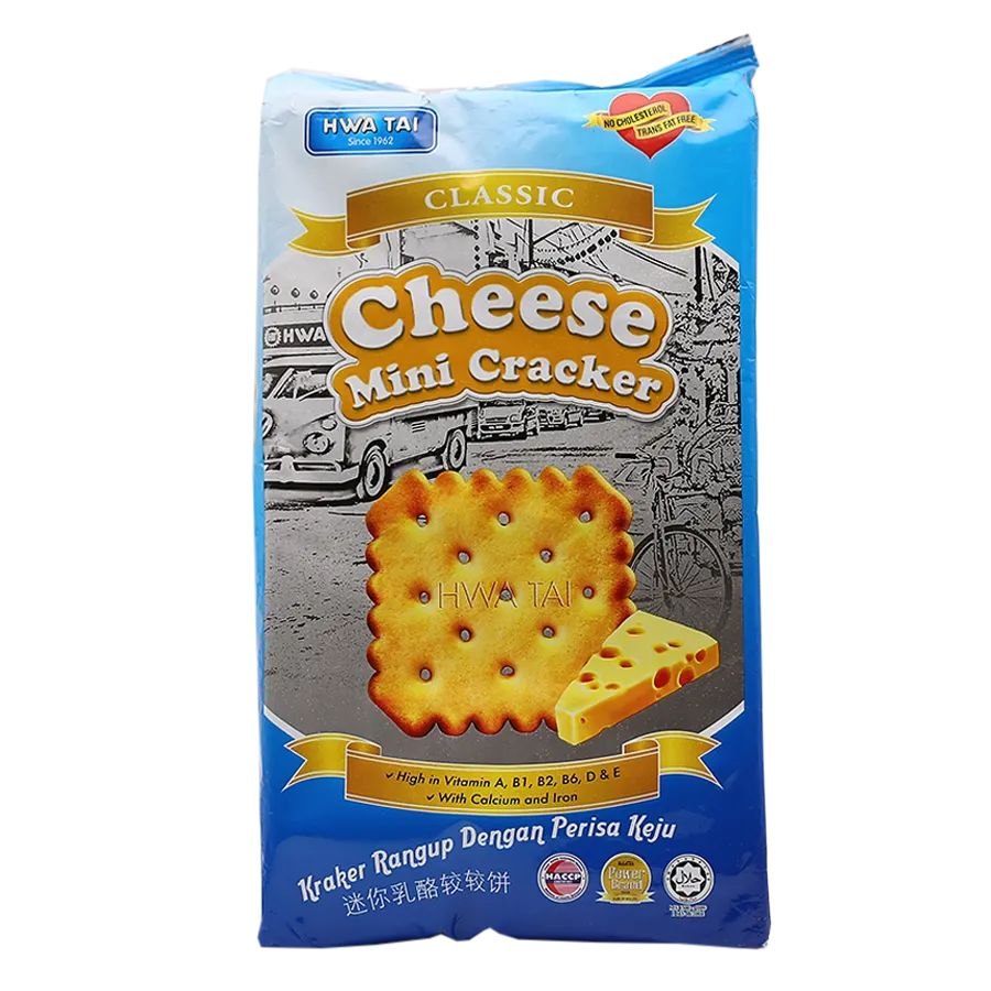 Hwa Tai Classic Cheese Mini Cracker Biscuits 350 Gms, Packaging Type: Packet