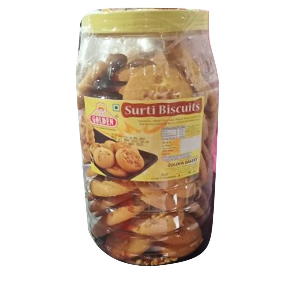 Baked Biscuits Golden Bakery Salted Biscuit, Packaging Type: Jar