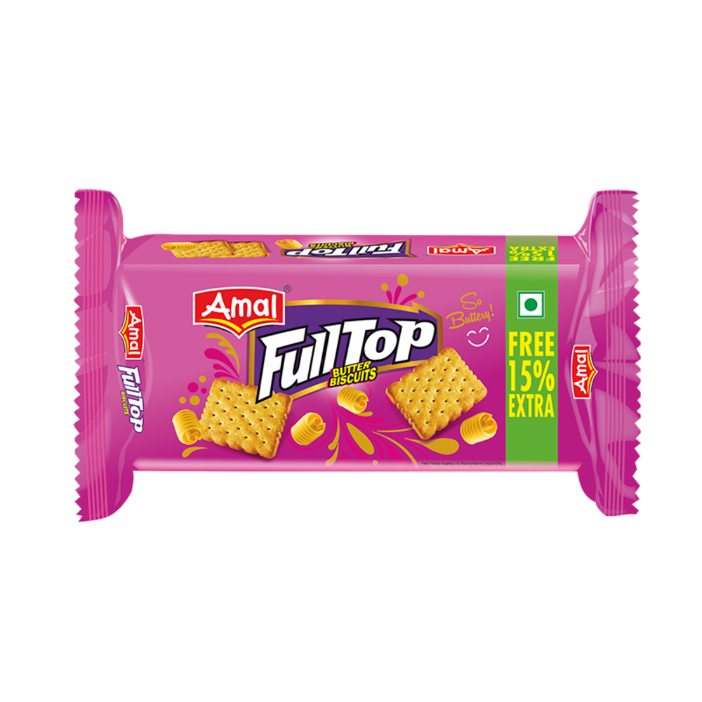 Amal Full Top Butter Biscuits, Packaging Type: Packet