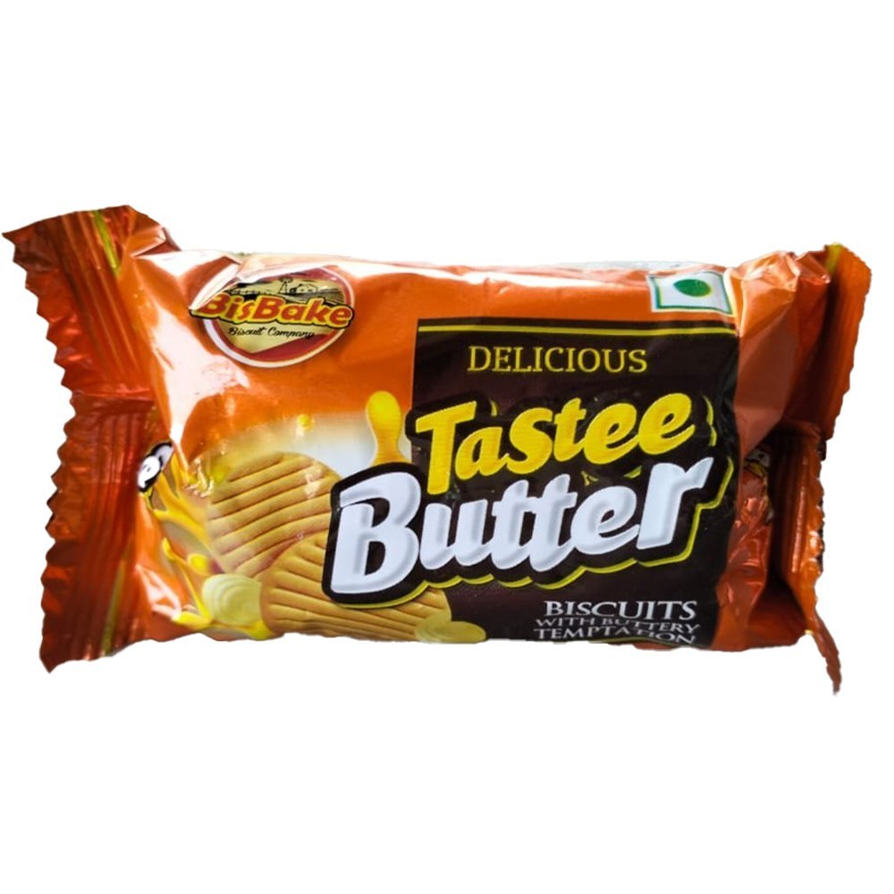 Baked Biscuits Bisbake Delicious Tastee Butter Biscuit, Packaging Type: Packet