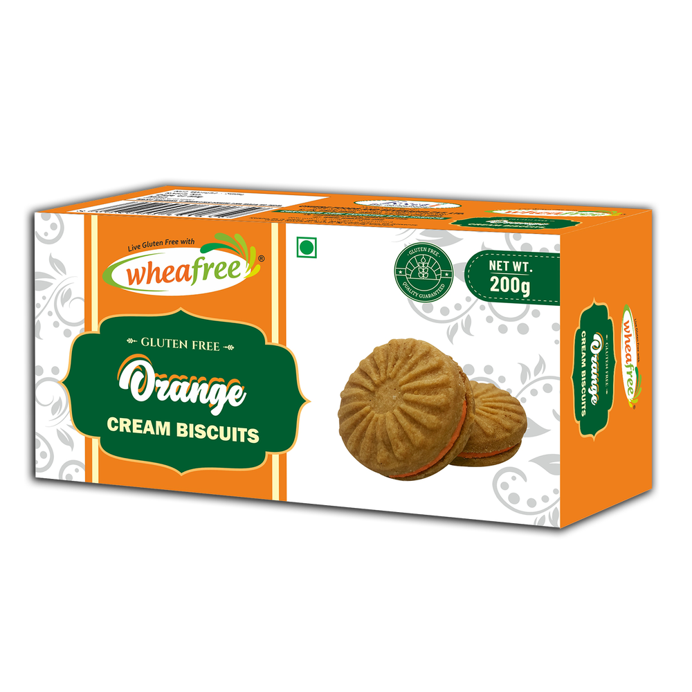 Wheafree Gluten Free Orange Cream Biscuits (200g)