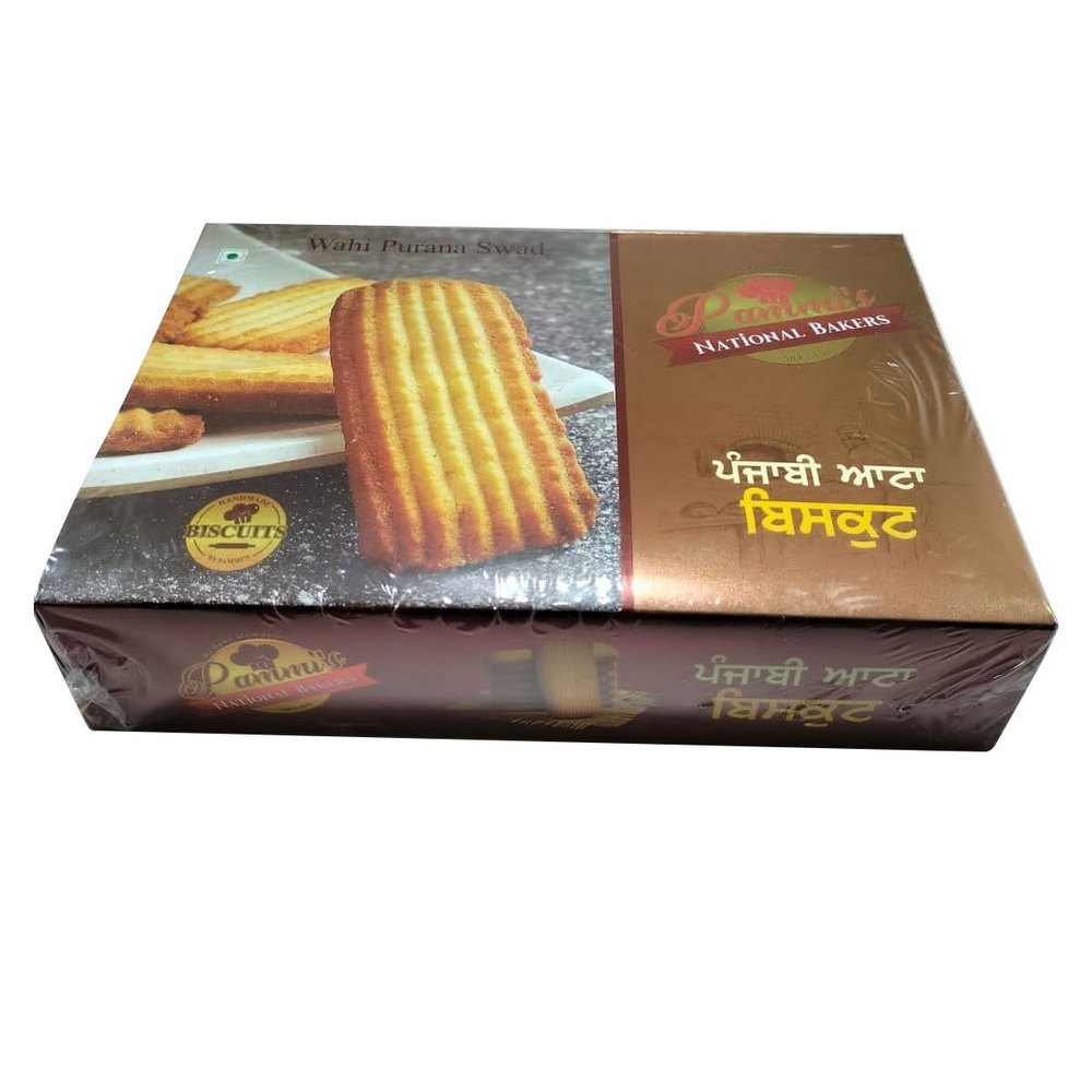 Sweet Punjabi Aata Desi Ghee Biscuit, Packaging Type: Box