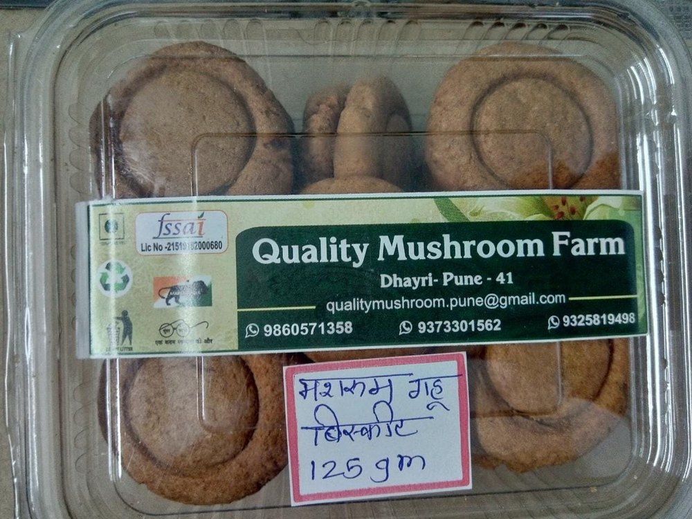 Mushroom Wheat Biscuit, Packaging Size: 125 Gm, Packaging Type: Packet img