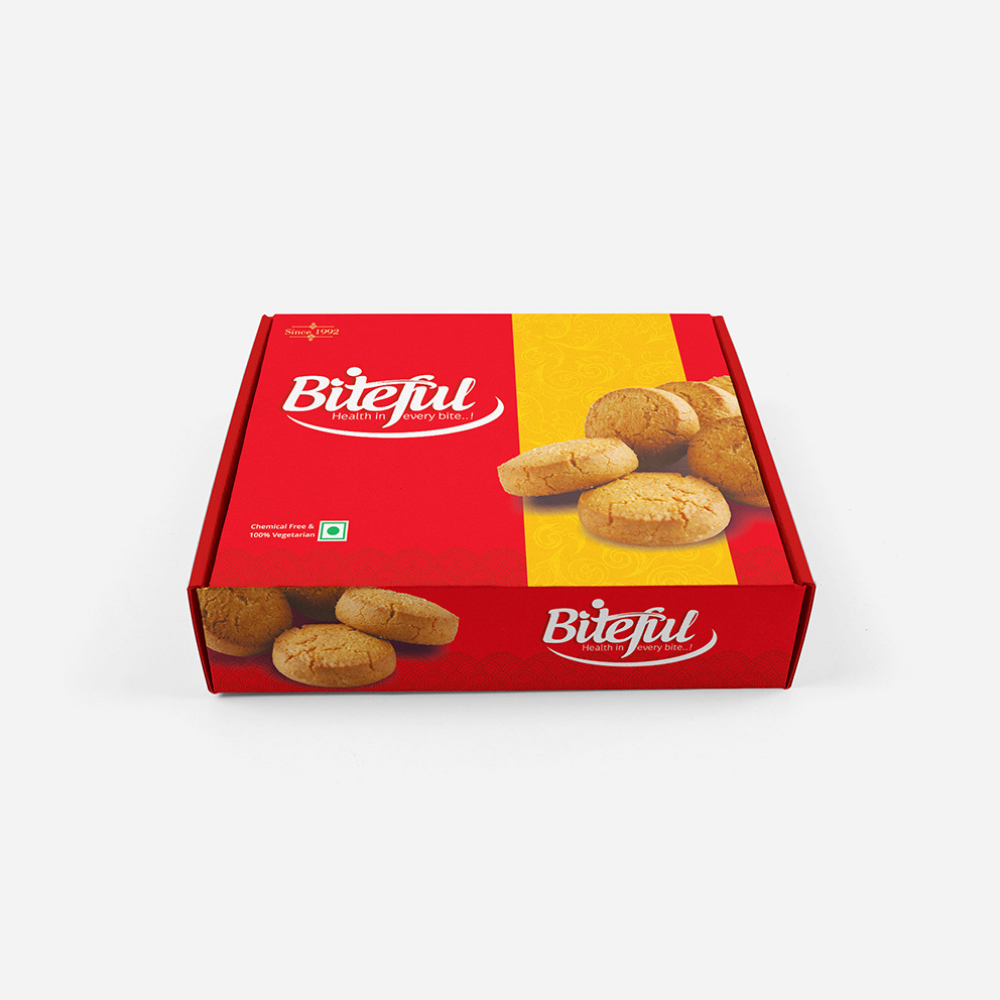 Biteful India Elaichi 500 Gram Hyderabadi Osmania Biscuits Box Pack Like Karachi