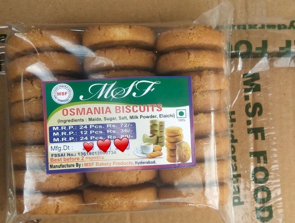 MSF Elaichi Hyderabadi Osmania Biscuits, Packaging Type: Box img