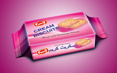 Mini Strawberry Cream Biscuits, Packaging Type: Box img