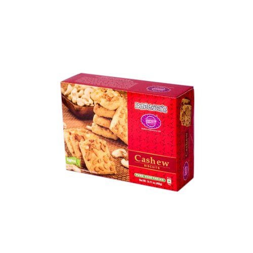 Karachis Fruit and Cashew Crispy Biscuit, Packaging Type: Box, 400 G img