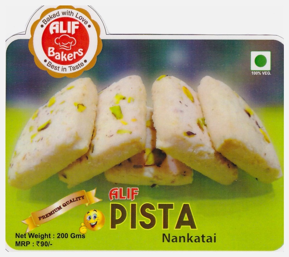 Alif Bakers Pista Nankhatai