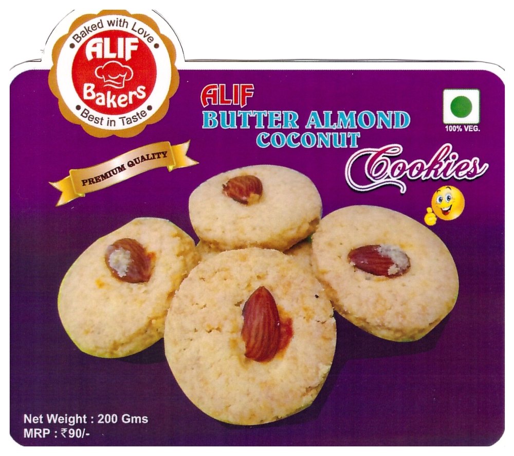 Alif Bakers Butter Almond Cookies