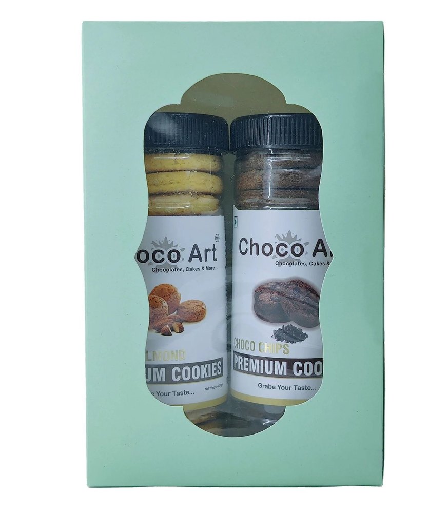 Butter Almond Choco Chips Cookies Combo, Packaging Size: 2 Jar