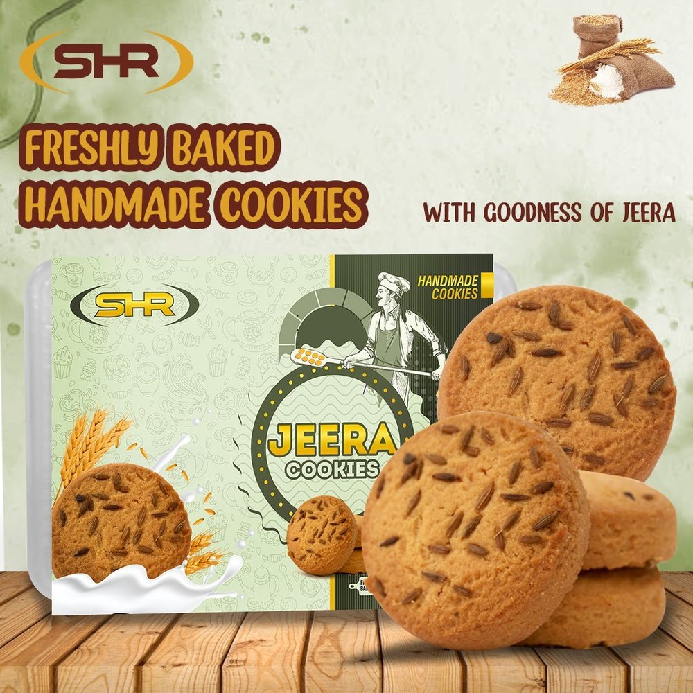 SHR Eggless Jeera Cookies, Packaging Size: 24