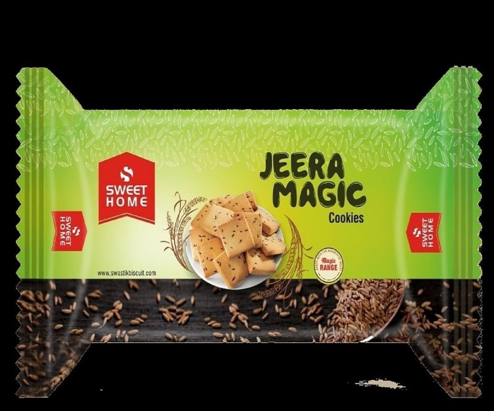 Eggless Sweet Home Jeera Magic Cookies, Packaging Type: Packet