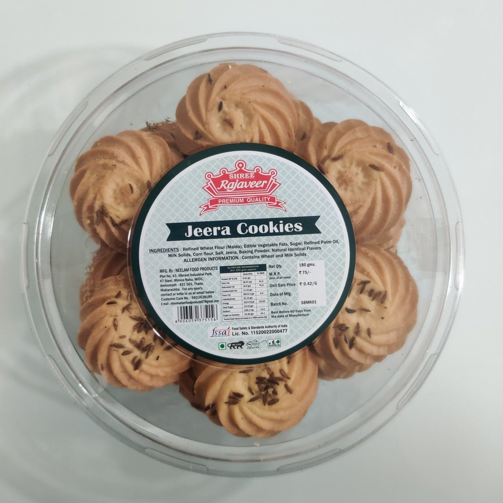 Eggless Shree Rajaveer Jeera Cookies